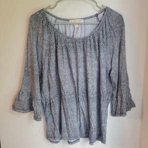 Michael Kors XL Extra Large Animal Print Black and White